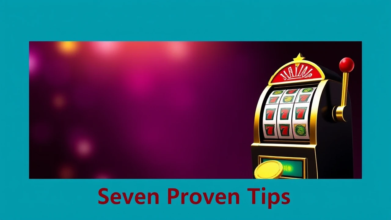 Maximizing Your Earnings in Slot Games: Seven Proven Tips